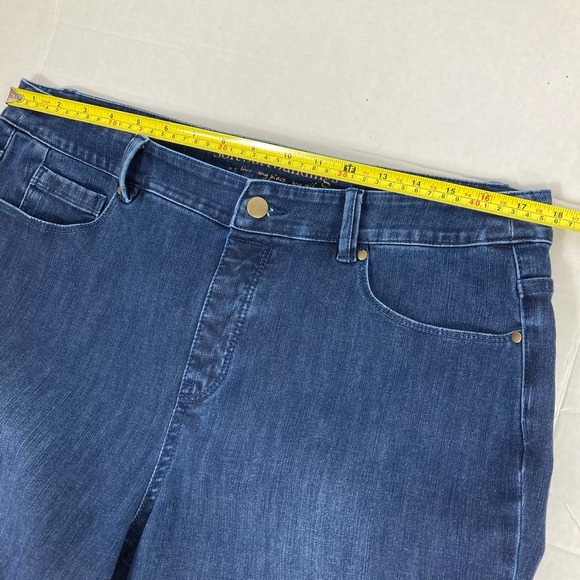 Soft Surroundings Skinny High Waist Jeans Sz L - Picture 3 of 7